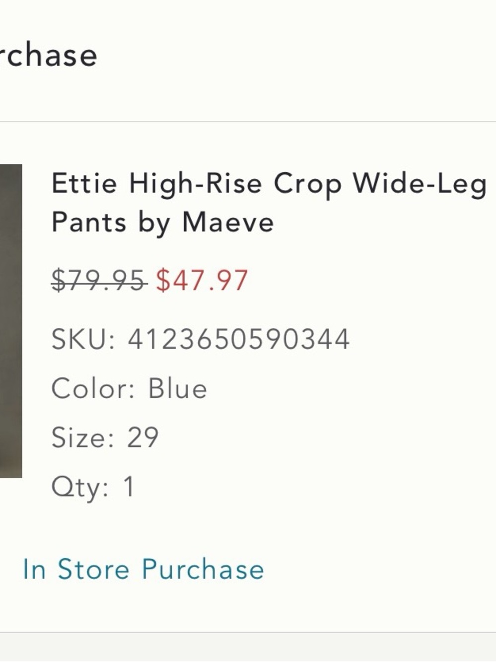 Maeve Wide-Leg High-Rise Pants in Cobalt Blue - Picture 11 of 11